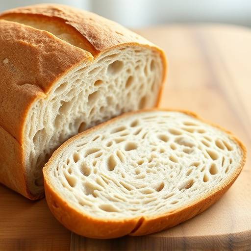 A comparison of whole wheat bread and white bread, highlighting the difference in fiber content
